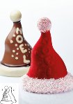 @ Gießform Weihnachsmütze 'Albero Noel' (4 Teile für 2Stk)