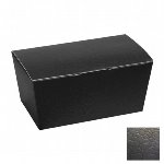 @ Pralinen- | Geschenk-Schachtel rechteckig schwarz mit Relief 'Croco' (ca. 500g)