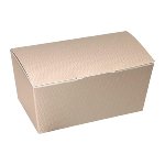 @ Pralinen- | Geschenk-Schachtel rechteckig bronze mit Relief 'Martelé' (ca. 750g)