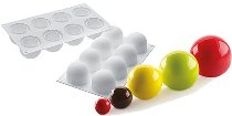 Silikon-Matte | -Form 8 runde Formen | Kugeln | Sferen 'Trüffel' 3D