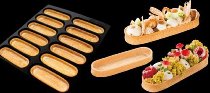 @ Dessert-Tartelette hell 'Eclair-Form oval' (72 Stk)