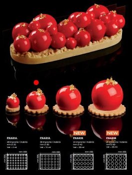 Silikon-Matte | -Form 30 Kugeln 'Sfere' (30x40cm)