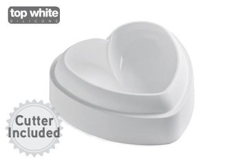 Silikonform Herz mit Cutter