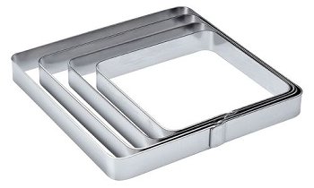 @ Torten- | Tartes-Ring | Backrahmen Quadrat | Viereck 140/140/20