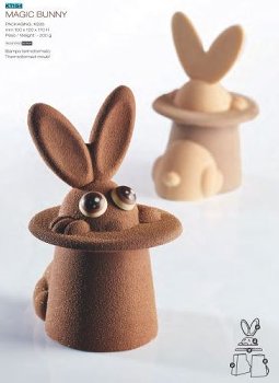@ Gießform Hase 'Magic Bunny' (10 Teile für 2Stk)