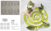 Silikon-Matte | -Form 6 Spiralformen 'Spirale' (30x40cm)