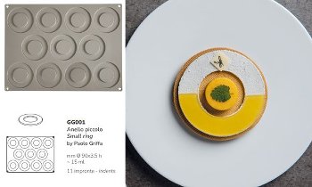 Silikon-Matte | -Form 11 Ringformen klein 'Anello Piccolo'' (30x40cm)