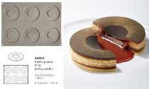 Silikon-Matte | -Form 6 Ringformen groß 'Anello Grande'' (30x40cm)