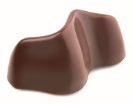 Gießform Praline | Pralinengießform 21 Wellen-Formen 'Pop Style'