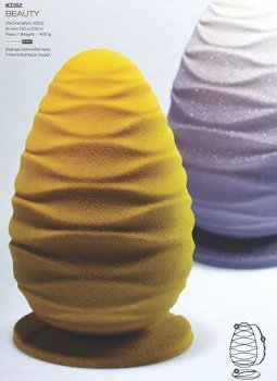 @ Gießform Ei 'Beauty' mit Sockel (6 Teile für 2 Stk)