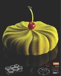 @ Silikon-Matte | -Form | Einzel- | Kuchenform rund mit Relief 'Twister'