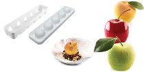Silikon-Matte | -Form 3D Apfel, Kirsche & Pfirsich