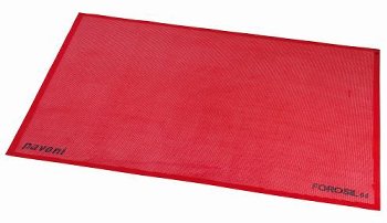 Silikon-Backmatte | -Form gelocht rot, antihaft 1/1 GN (52x31,5cm)