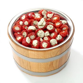 @ Kirschpaprika mit Frischkäsecreme-Füllung