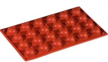 Silikon-Matte | -Form 24 Halbkugeln (1/3GN= 17,5x30cm)