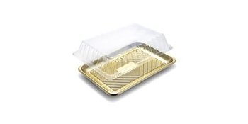 @ Deckel für Tablett Kado "gold" 23,5x16 cm