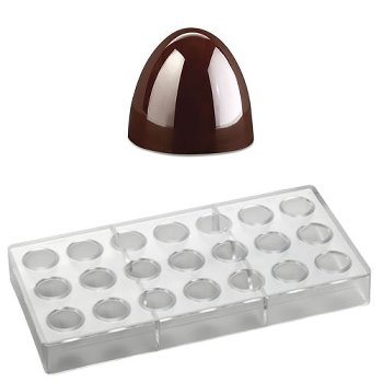 Gießform Praline | Pralinengießform 21 Kuppel-Formen