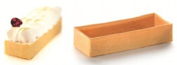 Dessert-Tartelette hell Rechteck groß (90 Stk)