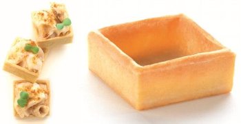 @ Snack-Tartelette hell Viereck | Carré klein | mini (210 Stk)