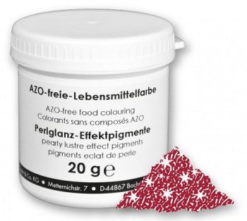 Lebensmittelfarbe metallic dunkelrot (20g)