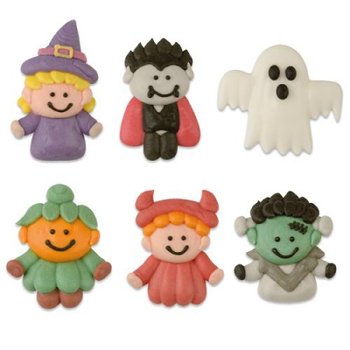 @ Zucker-Dekor Aufleger Halloweenfiguren sortiert (72Stk)