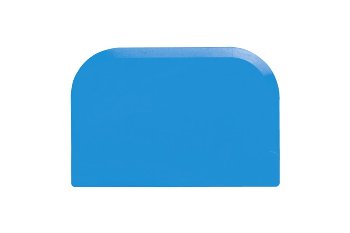 @ Teigschaber / Cremeschaber blau 15,1x10,2cm