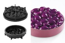 @ Silikon-Matte | -Form | Einzel- | Kuchenform rund mit Relief 'Rocky'