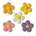 @ Zucker-Dekor Aufleger Blumen groß, sortiert (150Stk)