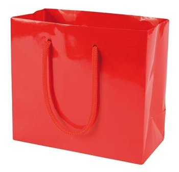 @ Papier-Tragetaschen rot glänzend (4x25 Stk)