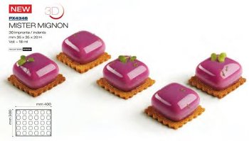 Silikon-Matte | -Form 30 Quadrate | Vierecke 'Mister Mignon' (30x40cm)