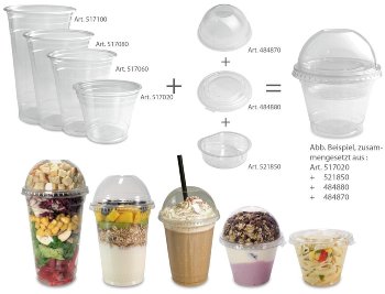 PET Trinkbecher US-Clear Cup 500 ml / 20oz (50 Stk)