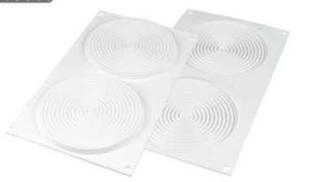 @ Silikon-Matte | -Form 2 runde Formen | Kreise | Ringe
