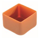 @ Schoko- | Pralinen-Schalen Quadrat | Viereck mittel/hoch weiß karamellisiert (280 Stk)