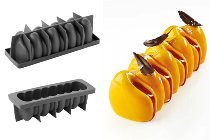 @ Silikon-Matte | -Form | Einzel- | Kuchenform rechteckig 'Canyon'