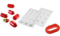 Silikon-Matte | -Form 12 ovale Formen 'Pillow'