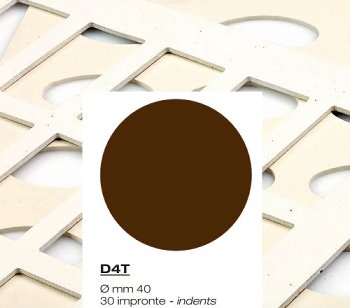 @ Schablone | Aufstreichmatte Rund 4cm, 30-tlg (340x280mm)