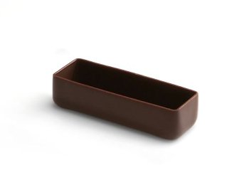 @ Schoko- | Pralinen-Schalen Slim Rechteck klein/flach dunkel | bitter (135 Stk)
