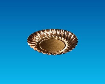 Pappteller rund D88x5mm gold (100 Stk)