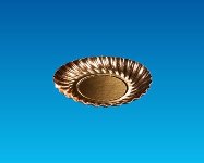 Pappteller rund D88x5mm gold (100 Stk)