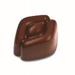 @ Gießform Praline 'Raute mit Kuppel' pop style (275x135mm)