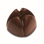 @ Gießform Praline 'Halbrund geviertelt' pop style (275x135mm)