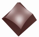@ Gießform Praline | Pralinengießform 21 quadratische | viereckige Formen asymetriches Design