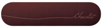 @ Schoko-Dekor Aufleger bitter Eclair 'Chocolat' (60 Stk)