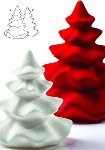 Gießform Weihnachts- | Tannen- | Christbaum 'Tutu' groß (4 Teile für 2 Stk)