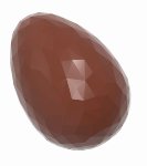 @ Gießform Praline | Pralinengießform 35 Ei-/Halbeier-Formen Design 'Diamant'