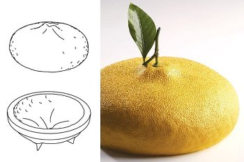 @ Silikon-Matte | -Form | Einzel- | Kuchenform rund Zitronen-Form 'Citron'