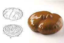 @ Silikon-Matte | -Form | Einzel- | Kuchenform rund Maronen- | Kastanien-Form 'Gateaux'