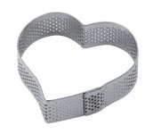 @ Torten- | Tartes- | Dessert-Ring Herz mikrogelocht 180/170/20