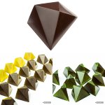 @ Gießform Praline | Pralinengießform 18 asymetrische Formen Design 'Comaschi'