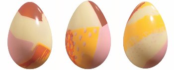 @ Schoko-Dekor Eier weiß 'Flochetage' bunt (288 Stk)
